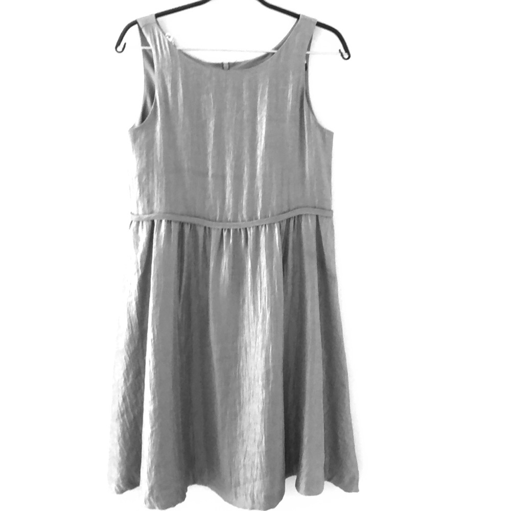 Kids silver iridescent party dress